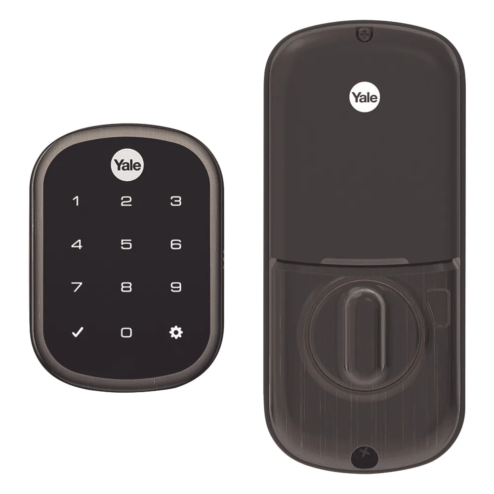 Cerradura ASSURE YRD256/ Color Bronce/ Teclado /Apertura por Smartphone Opcional/Para puertas Izq o Derecha de 35 a 57 mm de espesor