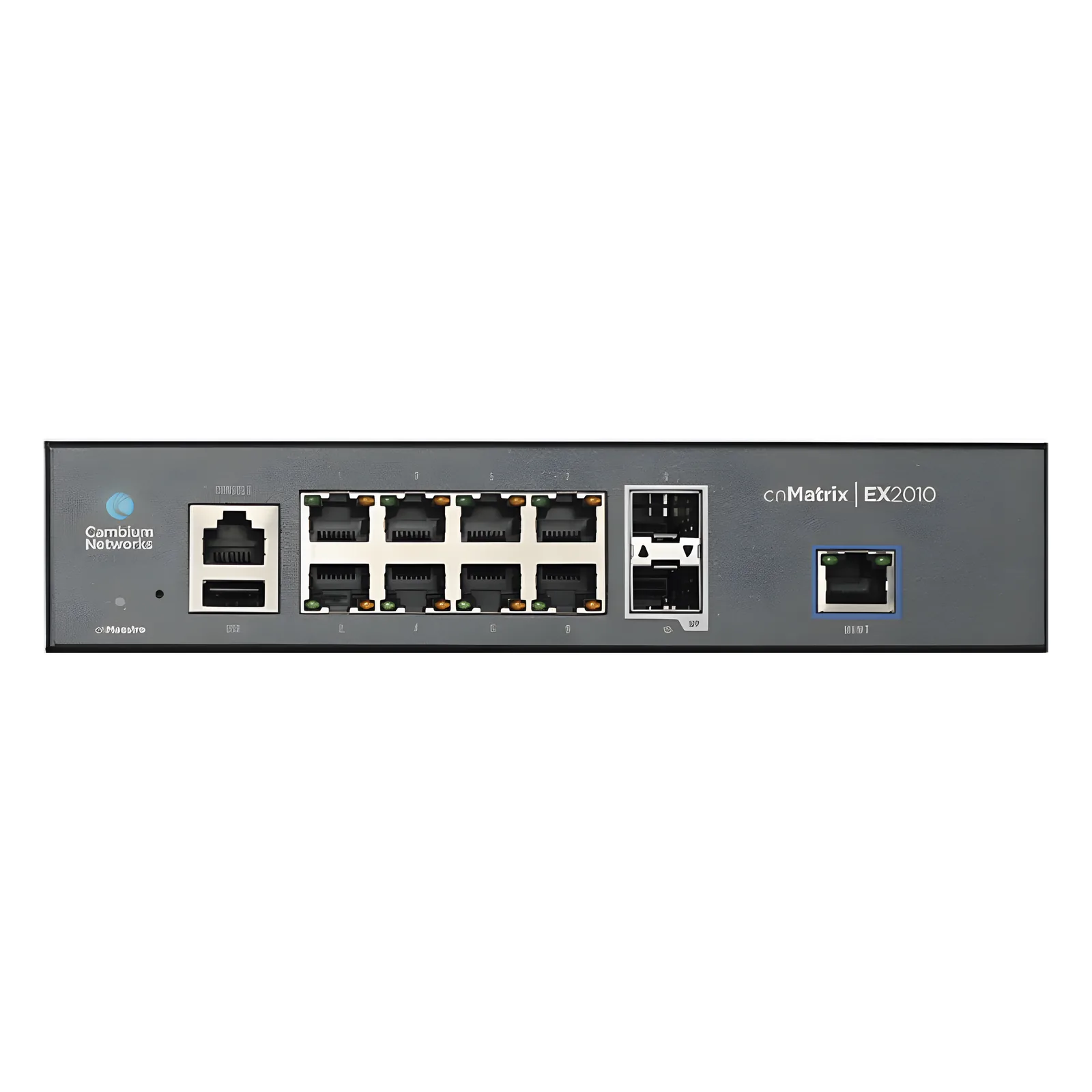 Switch inteligente cnMatrix EX2010 capa 3 de 13 puertos (8 Ethernet Gigabit, 2 SFP, 1 consola, 1 MNGMT, 1 USB) administración desde la Nube