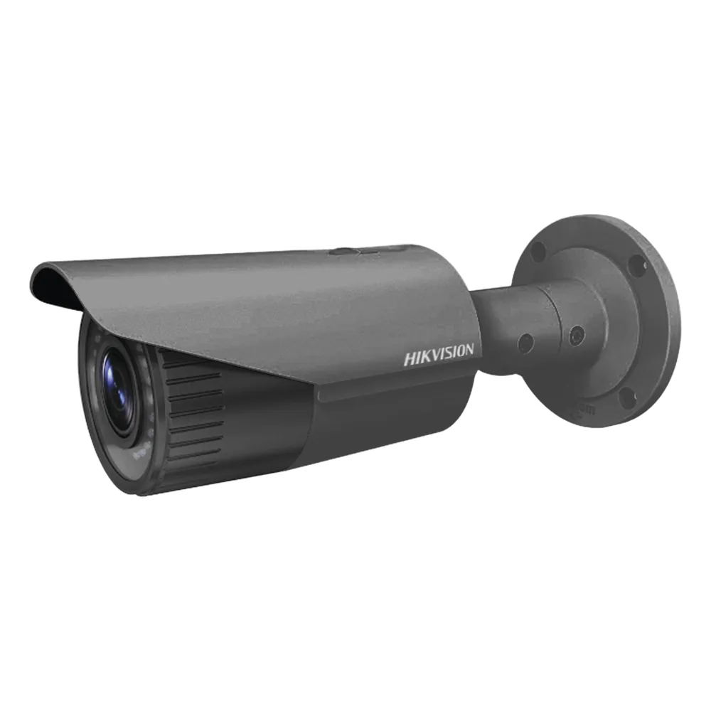 Bala IP 2 Megapixel / Lente Mot. 2.8 a 12 mm / 30 mts IR / WDR 120dB / IP67 / Hik-Connect P2P / Exterior / PoE / Color negro