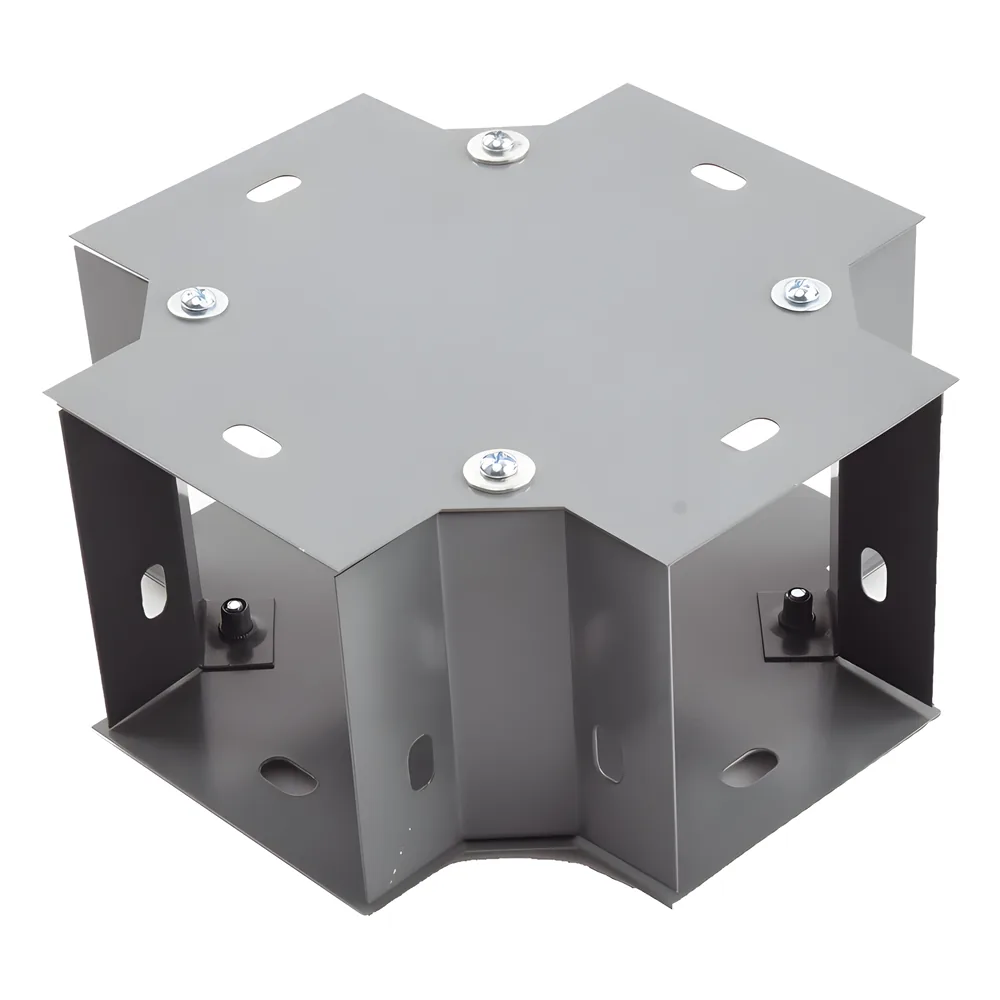 Derivación "X" 100 X 100 mm, fabricado en lámina de acero al carbón