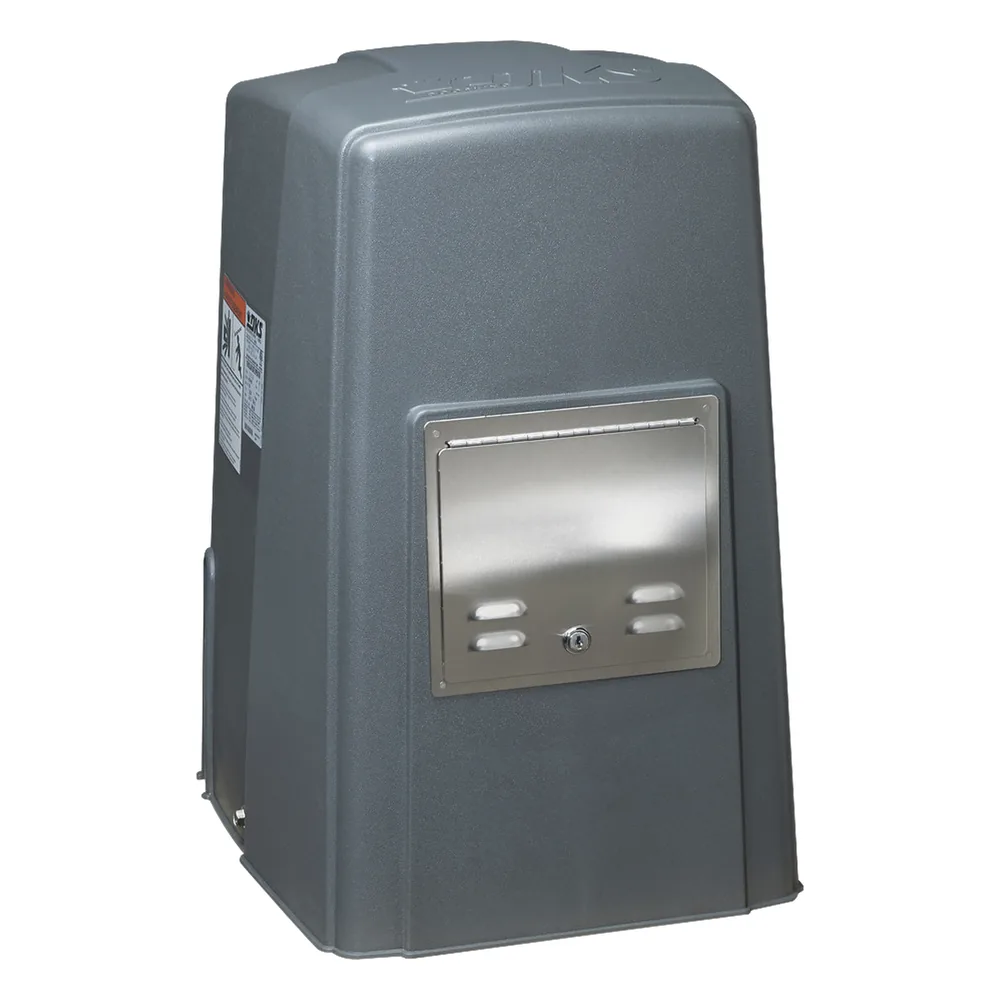 Operador Primario Para Puertas Corredizas de 450 kg y Hasta 10.6 Metros / Motor de Uso Continuo con 6 Metros de Cadena Incluidos