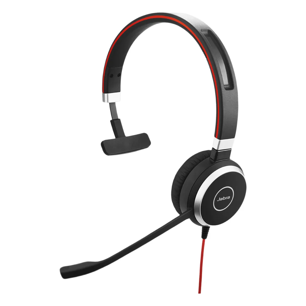 Diadema / Auricular Jabra Evolve 40 Mono / USB y 3.5mm / Cancelación de Ruido / Indicador de Ocupado (6393-823-109)