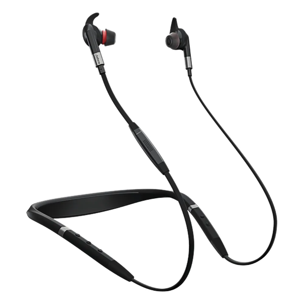Jabra Evolve 75e inalámbrica con cancelación de ruido activa ANC y luz de ocupado integrada (7099-823-409)