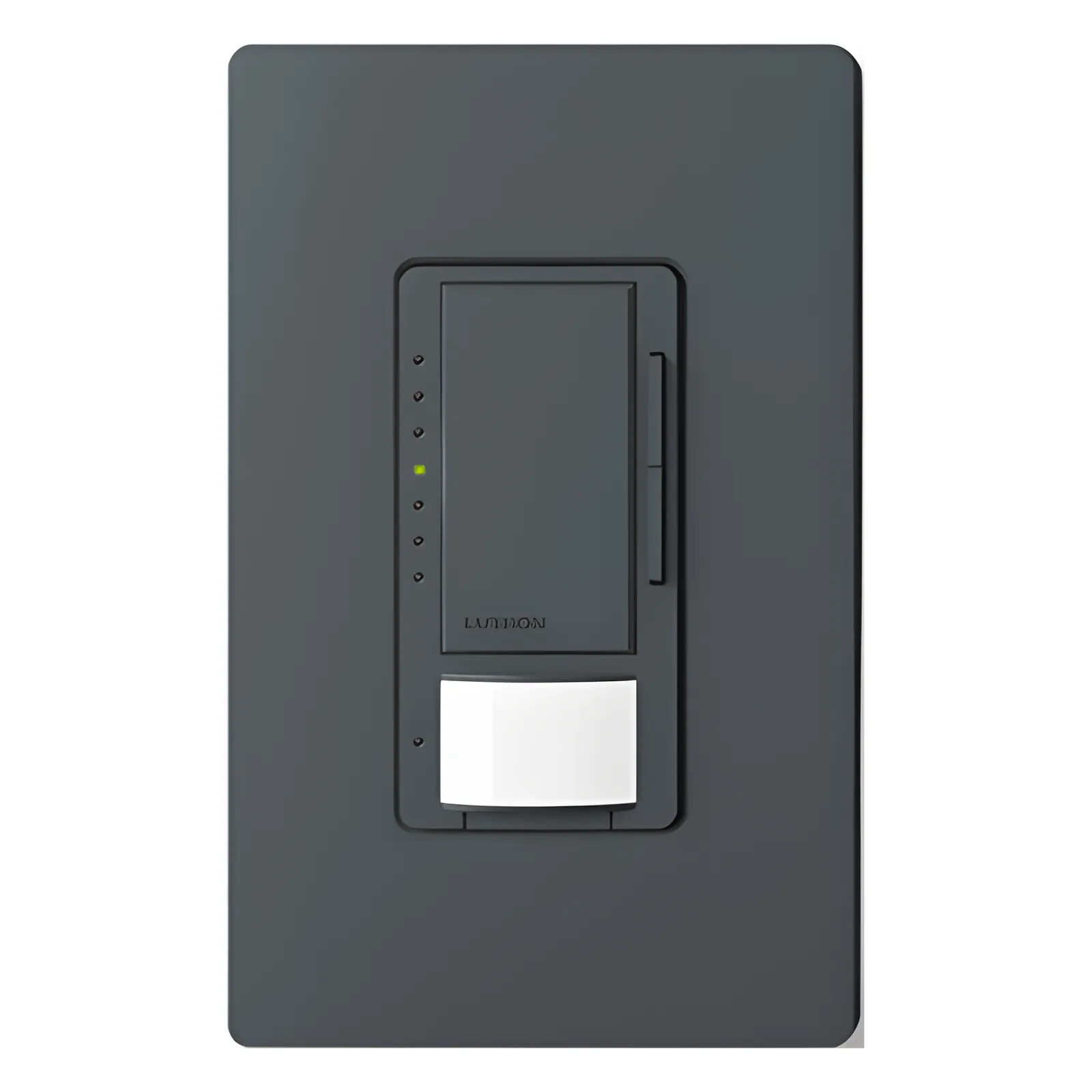Atenuador Maestro con sensor de ocupación/vacancia integrado, unipolar o multilocalización, 120 V, 600 W incandescente/halógeno o 150 W LED/CFL, color Midnight