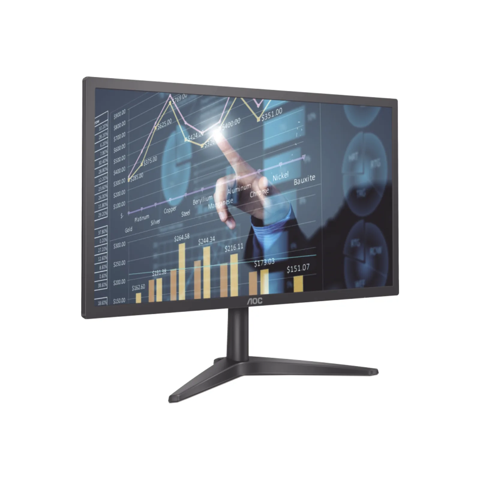 Monitor Retro-iluminación W-LED de 21.5", Resolución 1920 x 1080 Pixeles con Entradas de Video HDMI/VGA. Panel IPS