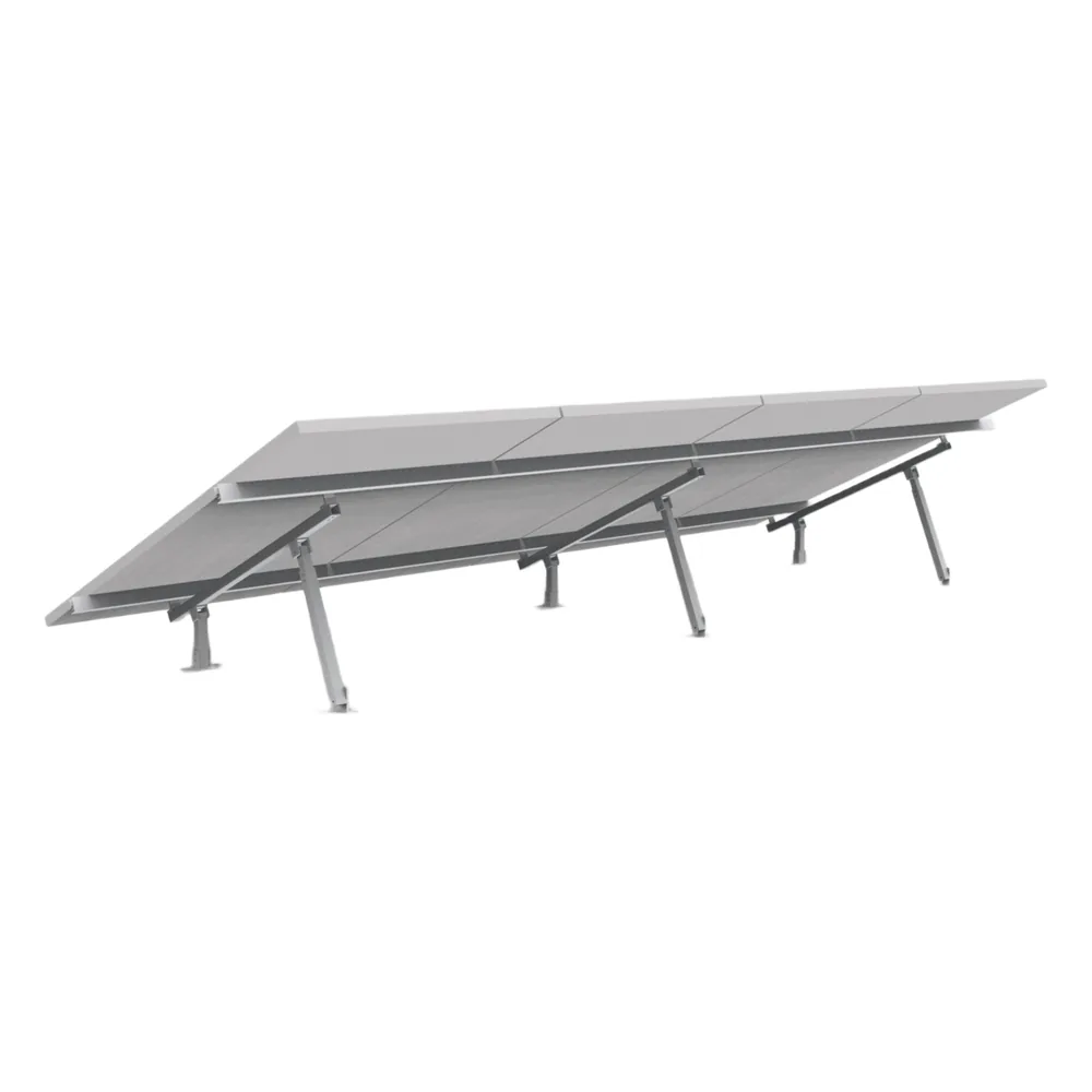 Montaje para Panel Solar, Riel "7" de 4200mm para Módulos con Espesor de 40mm, Velocidad de Viento Máx. 162km/h