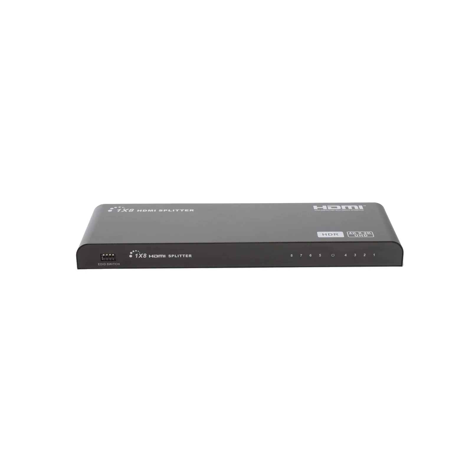 Splitter HDMI 4K de 1 Entrada a 8 Salidas (Simultaneas) | Soporta 4K×2K | Ajuste de resoluciones EDID | HDR | HDMI 2.0 | HDCP 2.2 | Permite mezclar pantallas en 4K y 1080P