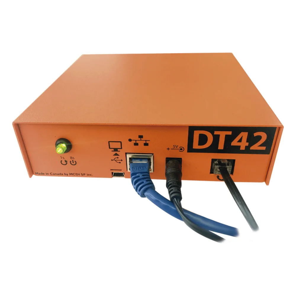 Receptora de alarmas IP Universal con 1 entrada de linea telefónica, para su central de monitoreo, recepción TCP/IP o GPRS, serie M2M, paneles de alarma Hikvision, entre otros.