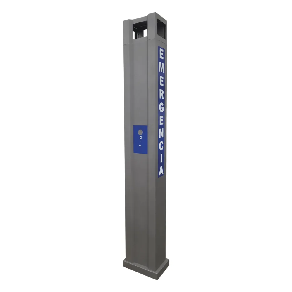 Gabinete tipo Torre para Sistema de Alerta Mediante Equipo Fanvil I12-N-01P y estrobo (No incluidos).