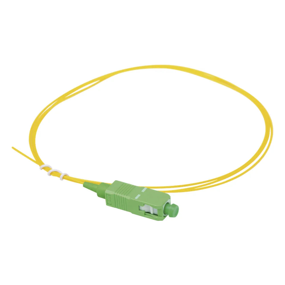 Pigtail de Fibra Óptica Monomodo SC/APC, Simplex de 1 Metro (3.28 Pies)