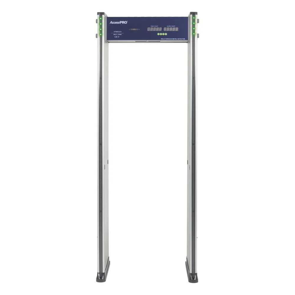 Detector de metales de 6 zonas/ Uso en Interior/ Contador de alarmas y Personas