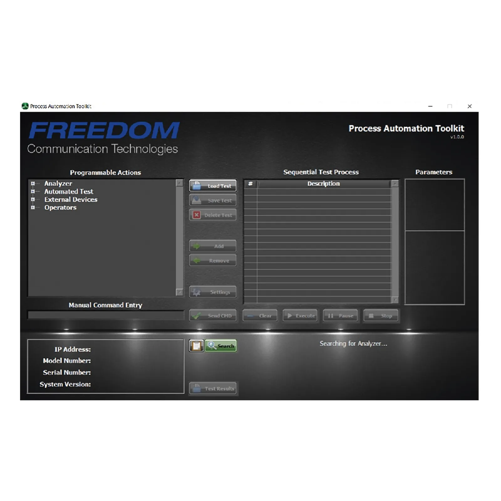 Kit de Herramientas en Software para Automatización de Procesos en Analizadores FREEDOM.