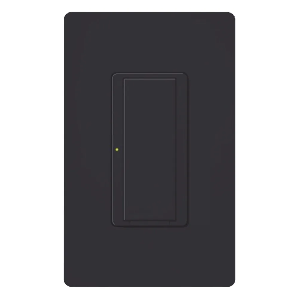 Interruptor inalámbrico Maestro Wireless de 8 A, 120-277 V, no requiere neutro, apto para ventilador de 1/10 HP en 120 V, color Midnight, compatible con Vive y controles Pico