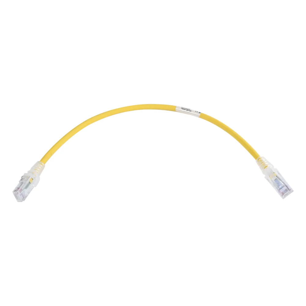 Patch Cord MC6 Modular Cat6 UTP, CM/LS0H, 0.3 Metros (1 Pie), Color Amarillo