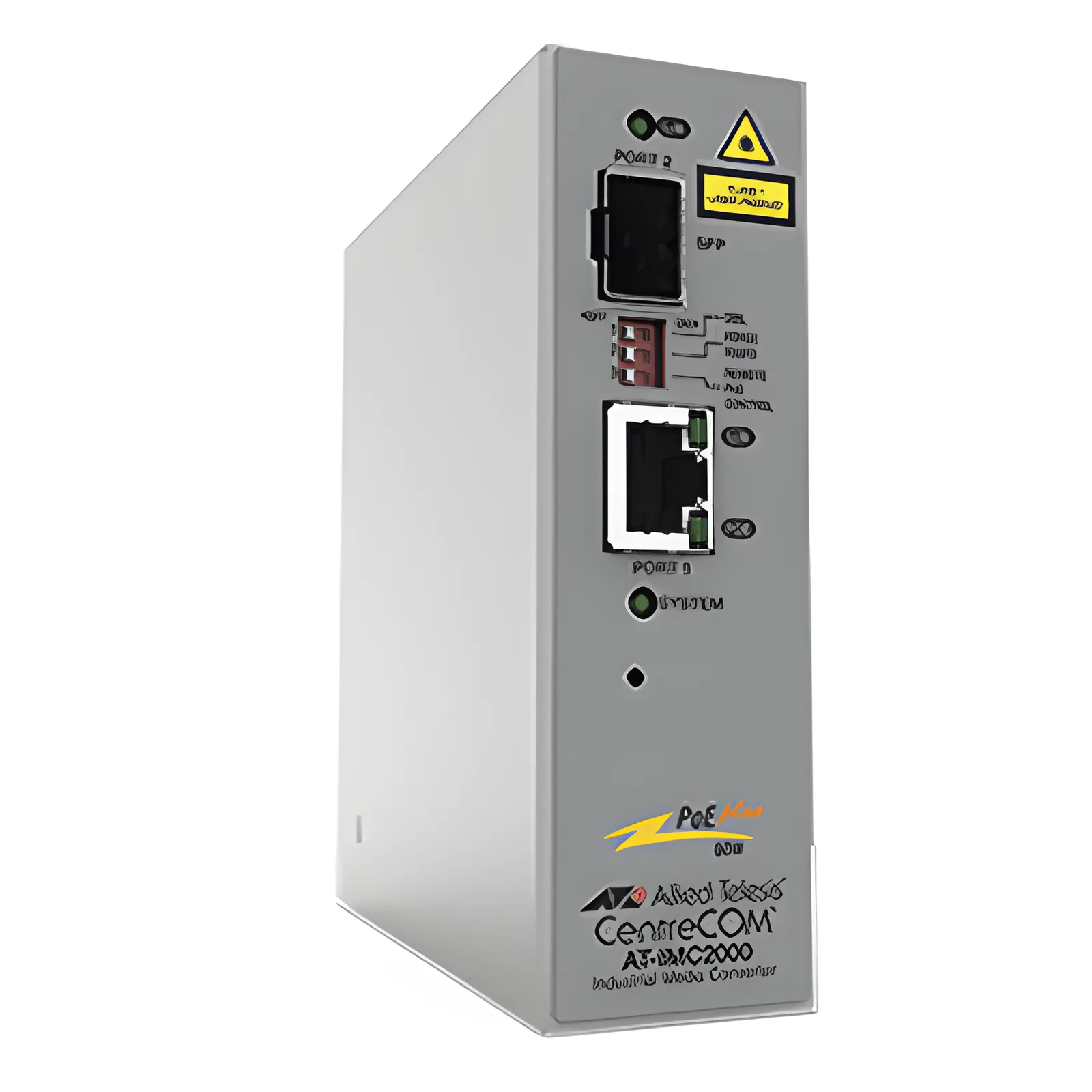 Convertidor de medios industrial PoE+ de 10/100/1000 RJ45 Gigabit - 100X/1000X SFP