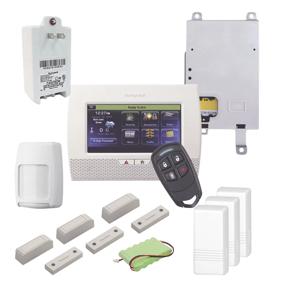 Panel de alarma inalámbrico con pantalla táctil de 7 pulgadas en español, 80 zonas y comunicador GSM, WiFi y Ethernet