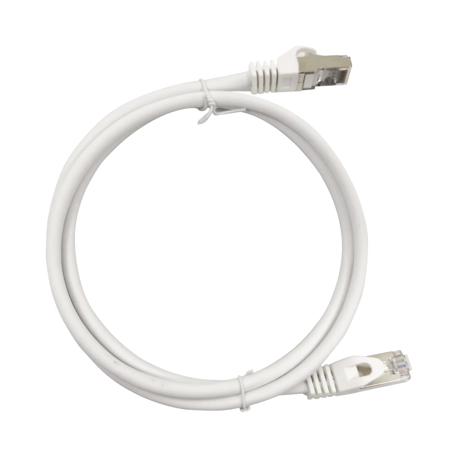 Patch Cord Cat6A 10G Blindado 2 Metros (6.56 Pies) Blanco