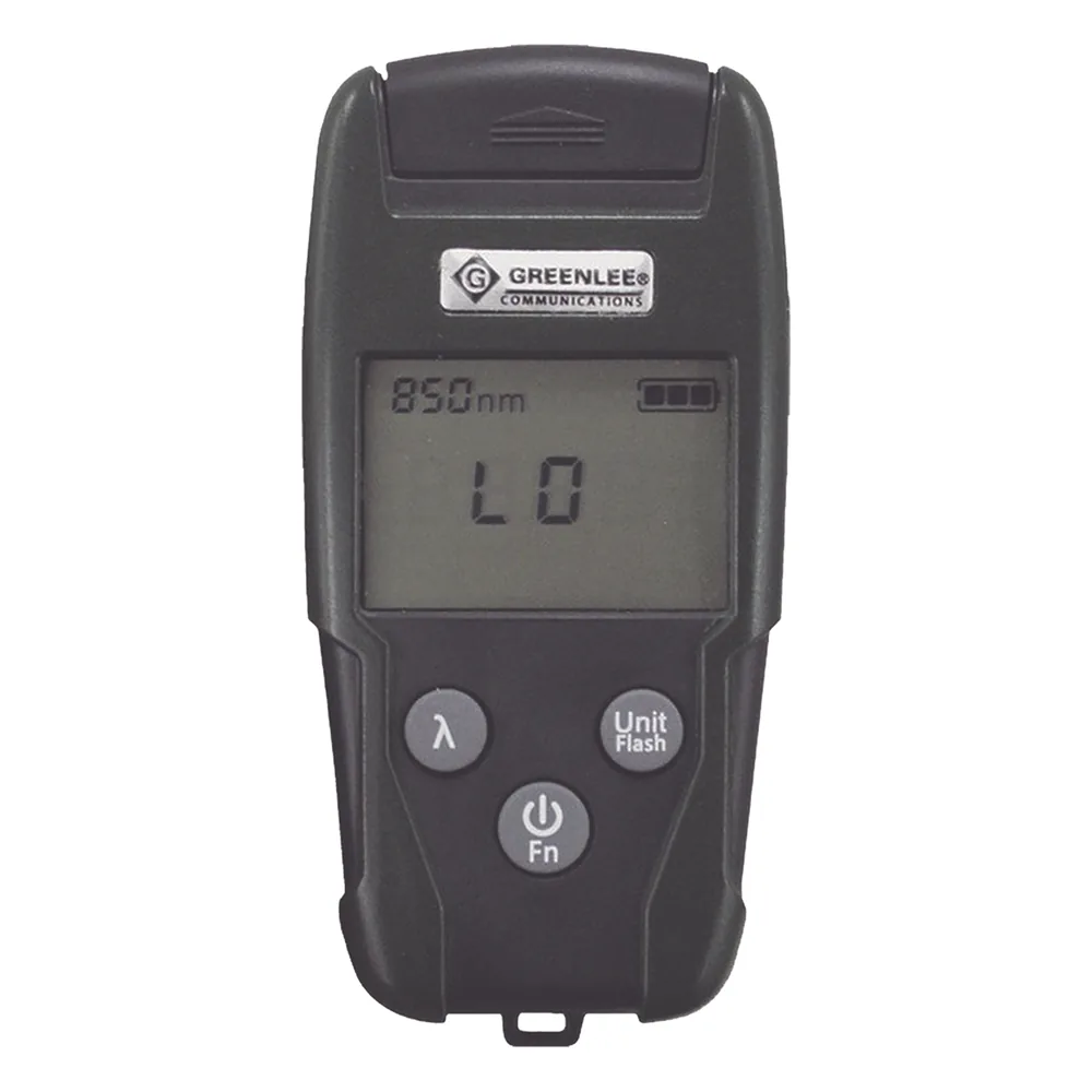 Medidor de Alta Potencia para Fibra Óptica con Localizador Visual de Fallos (VFL), entrada universal de 2.5 mm (para conectores SC, ST y FC)
