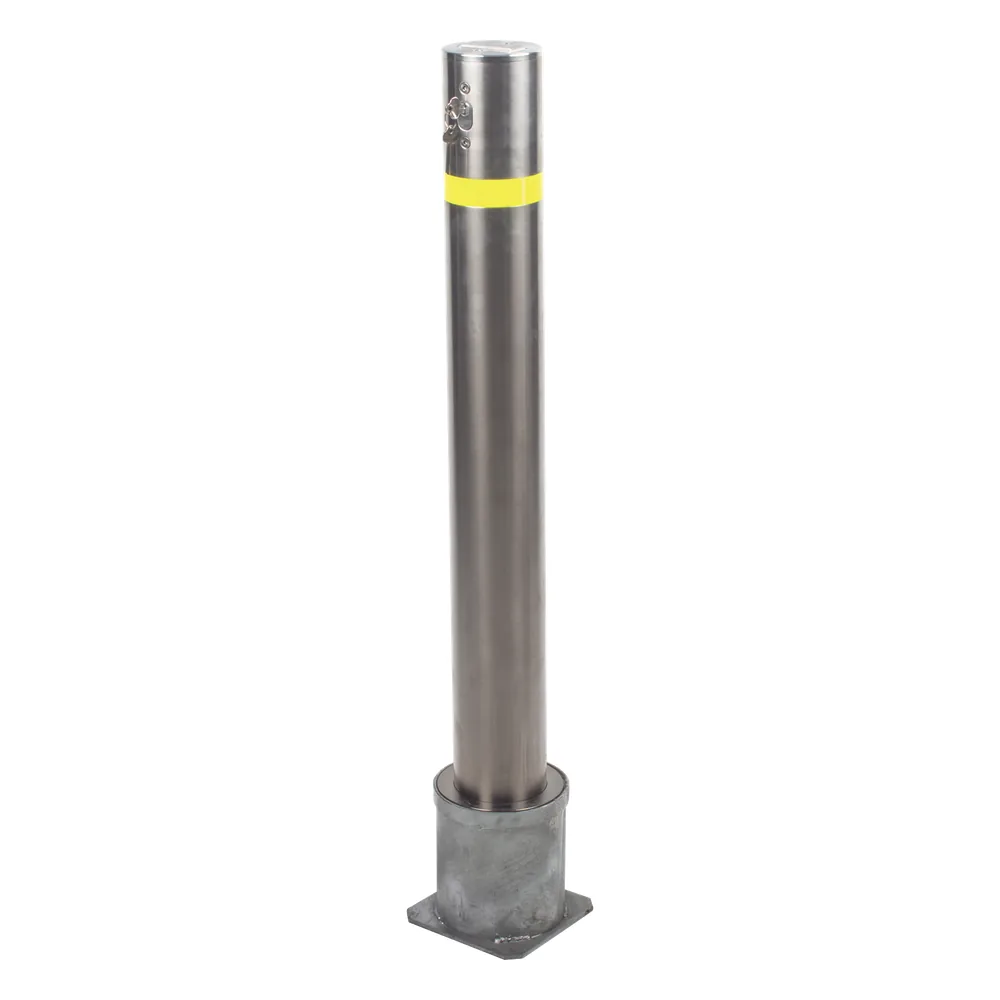 Bolardo Desmontable de Acero Inoxidable de 900 mm de Altura / Ideal para aplicaciones de delimitaciones vehiculares y peatonales