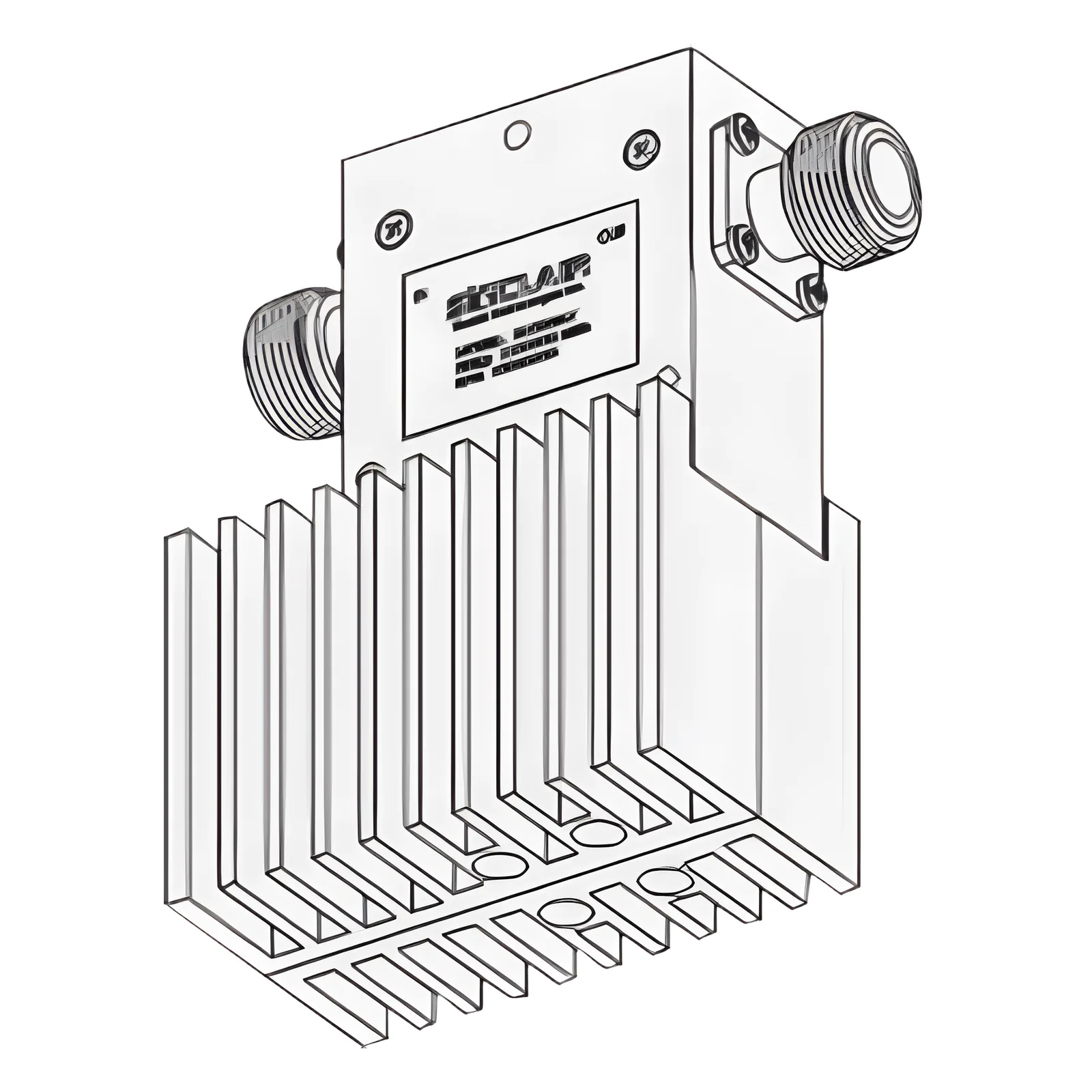 Aislador de Etapa Sencilla, 380-415 MHz, Banda Ancha de 35 MHz, Carga de 60 Watt, 125 Watt, N Hembras.