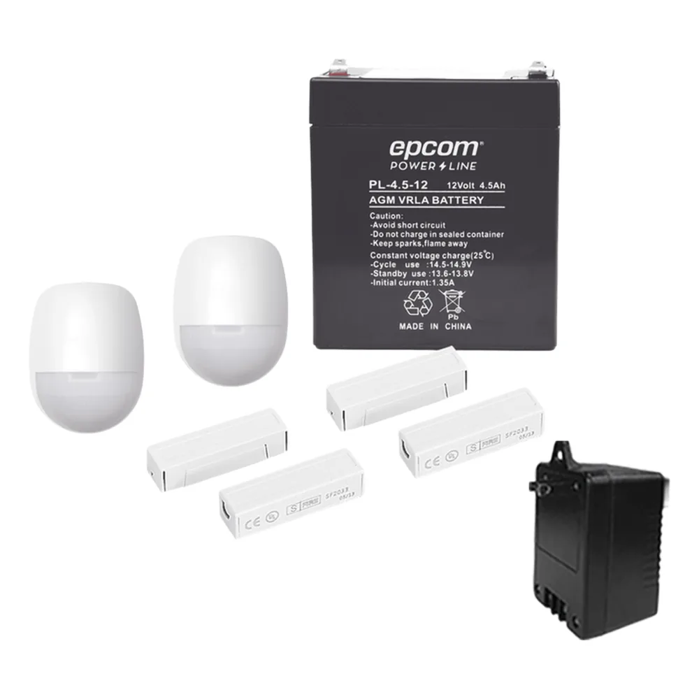 Kit de accesorios de movimiento y sirena para sistemas de alarma cableados