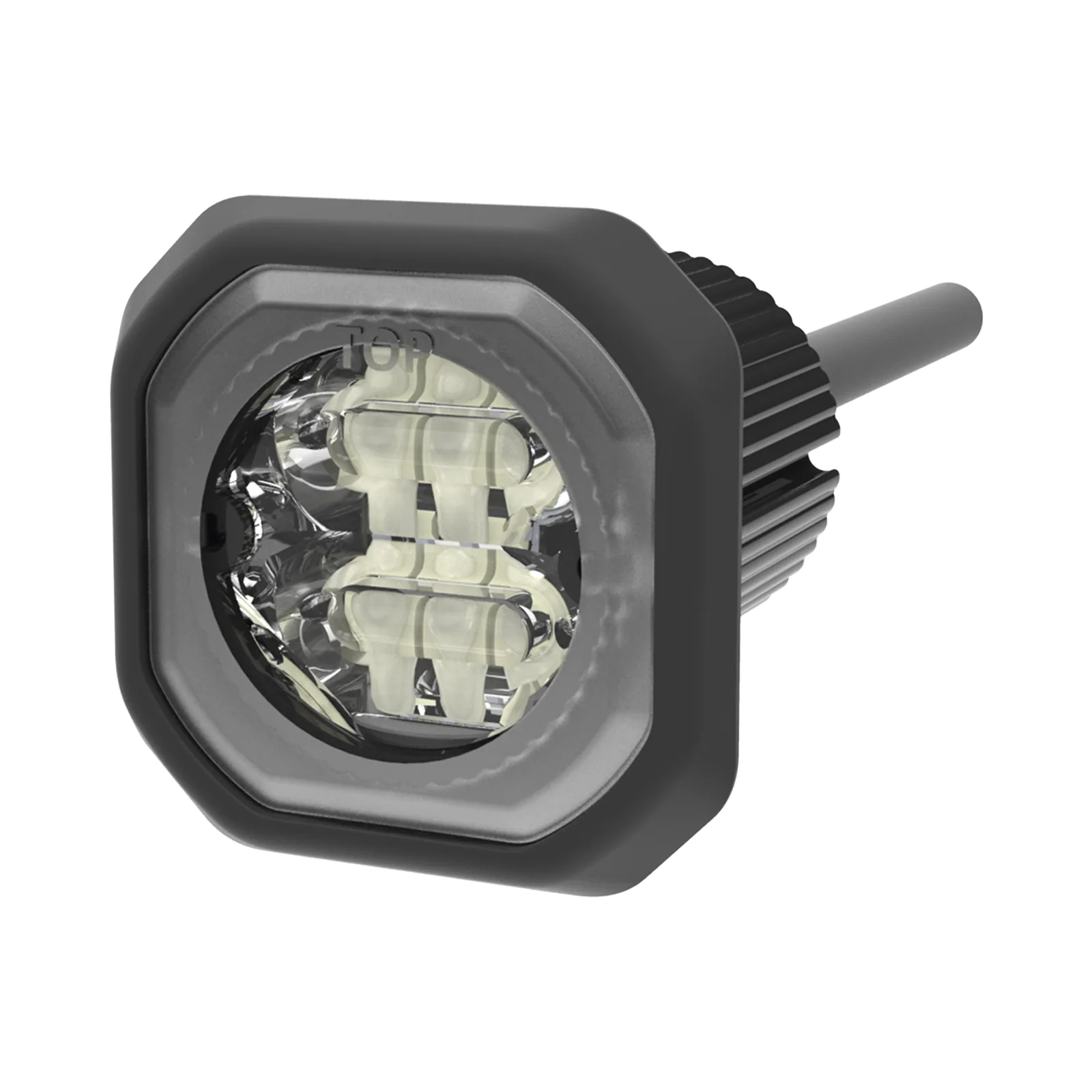 Estrobo Empotrable de 6 LED, Claro, Lente Transparente, SAE