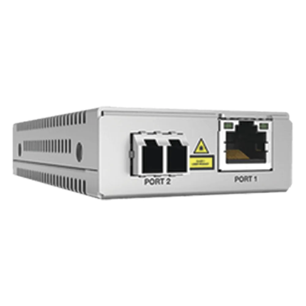 Convertidor de medios Gigabit Ethernet a fibra óptica, conector LC, multimodo (MMF), distancia de 220 hasta 500 m, con fuente de alimentación multi-región