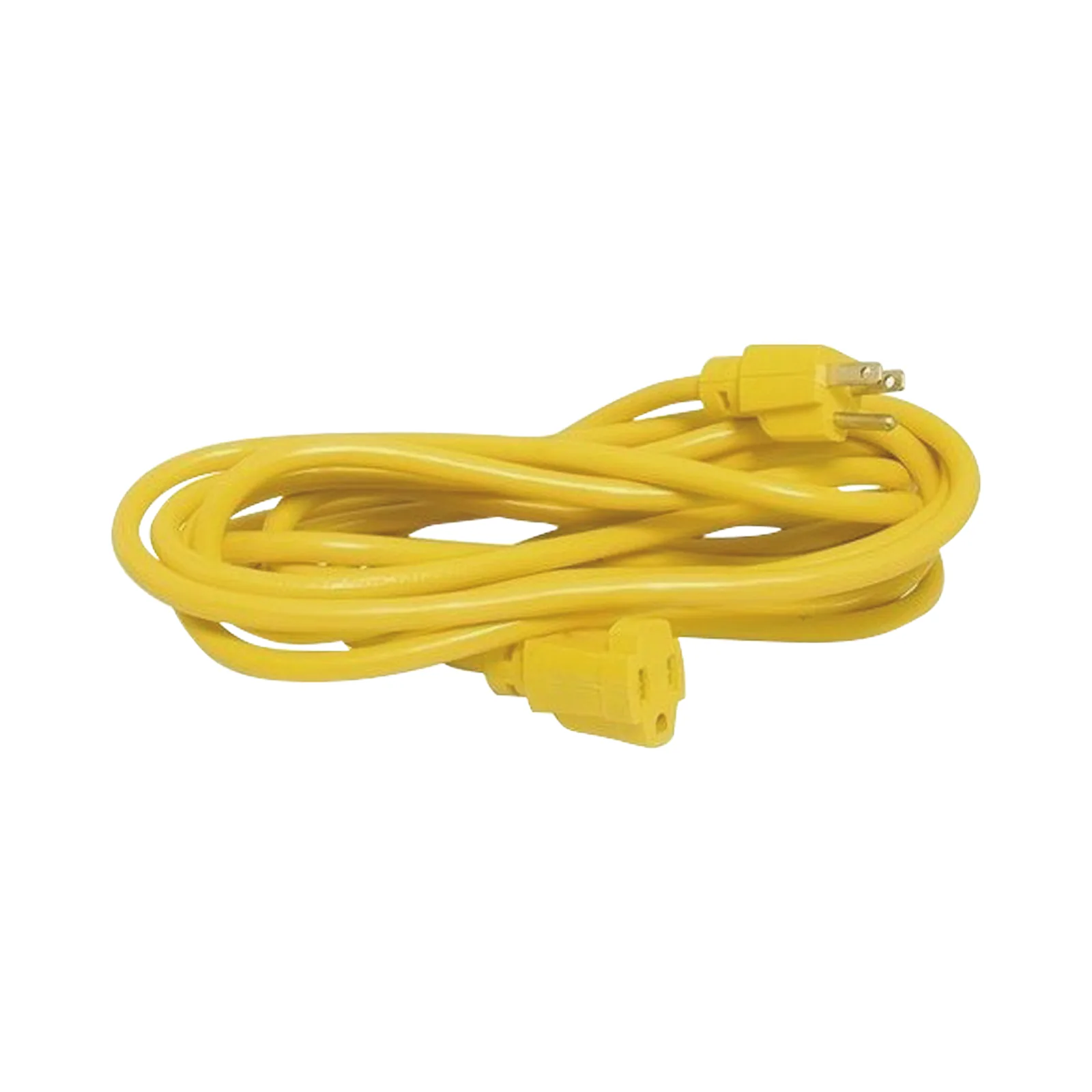 Extensión Eléctrica de Uso Rudo Aterrizada 15 metros / 127 V CA 10 A Máximo / Color Amarillo.