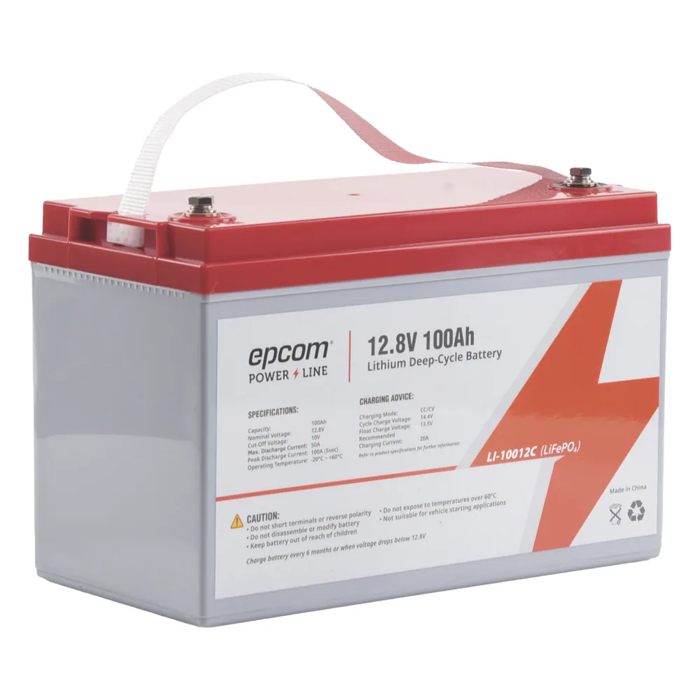 Batería de Litio Ciclo Profundo 12.8 Vcc 100Ah (LiFePO4)