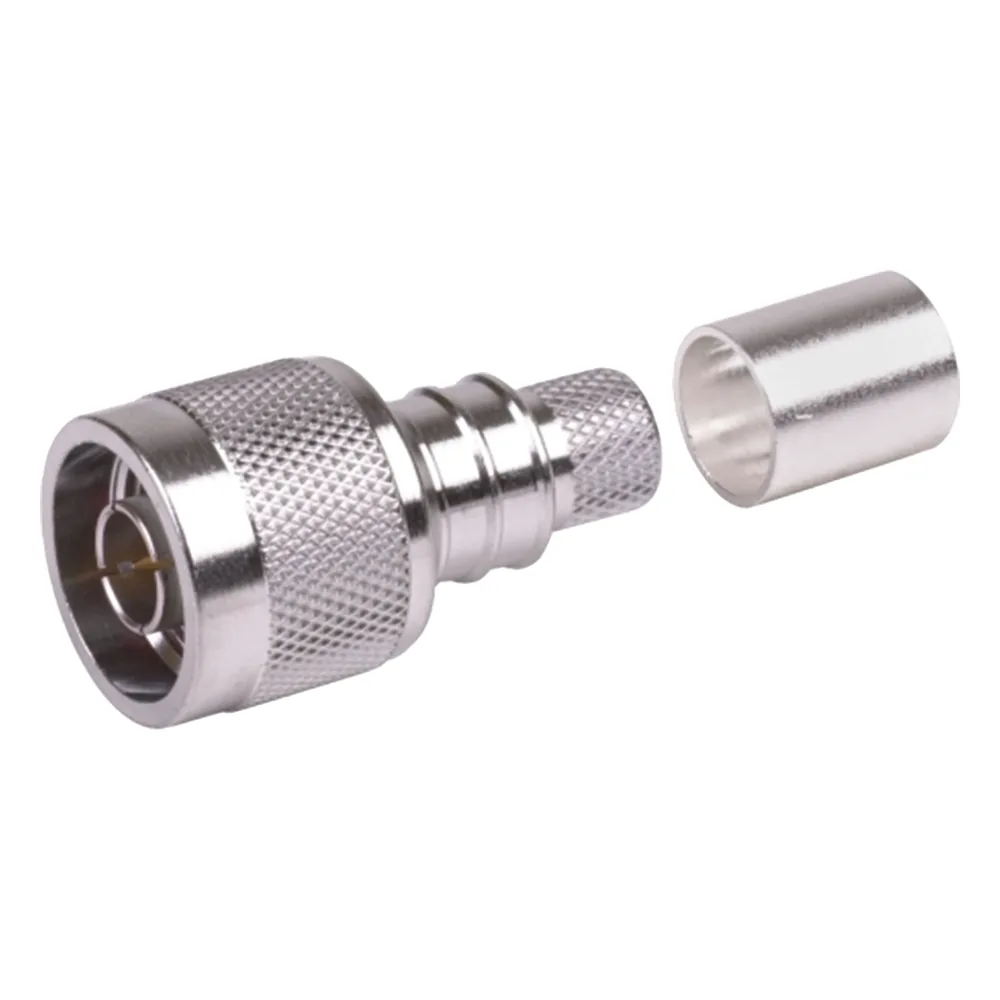 Conector N Macho Plegable con Pin Cautivo para cables Tipo RG8