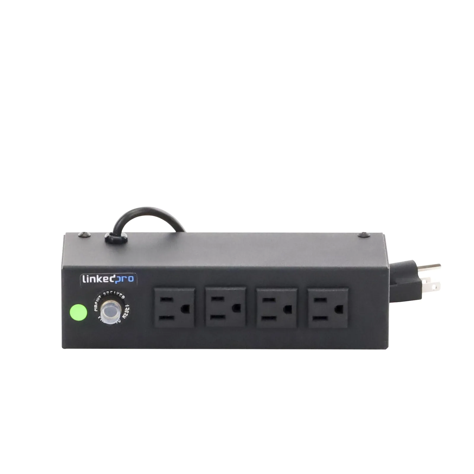 Tomacorriente de 4 Contactos (NEMA 5-15R) Voltaje Entrada/Salida: 120Vca/10A Max. Opción de Instalación en Escritorio o Pared