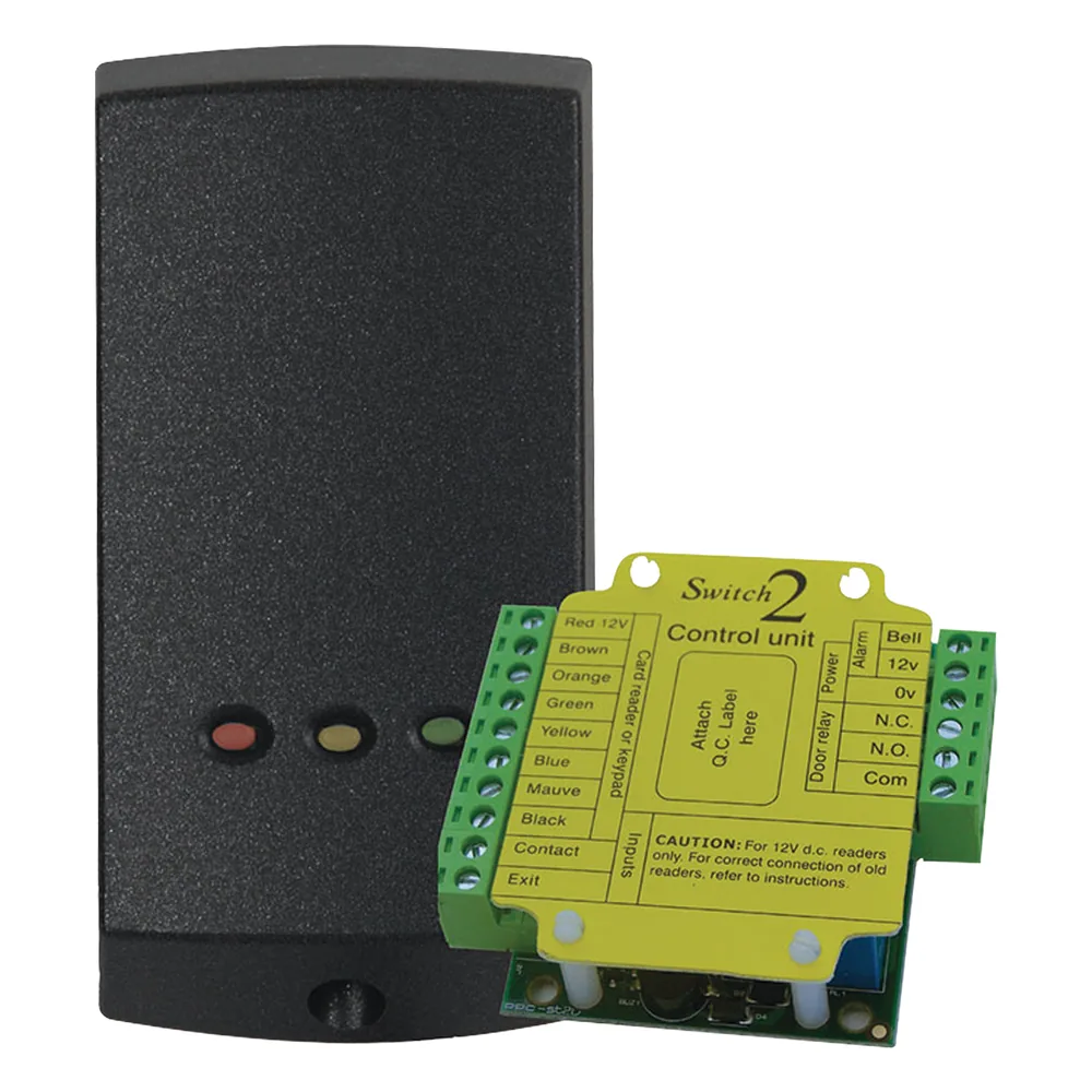 Lector de Solo Tarjetas de Proximidad (Autónomo) /Controlador Externo para Mayor Seguridad/ Programación en Segundos/ 2 Años Garantía