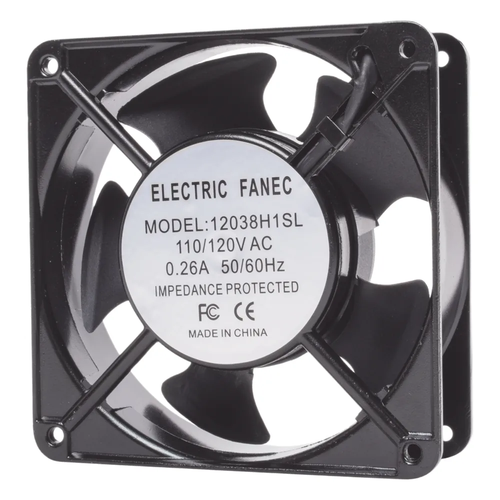 Ventilador a 110 Vca de 120 x 120 x 38 mm.