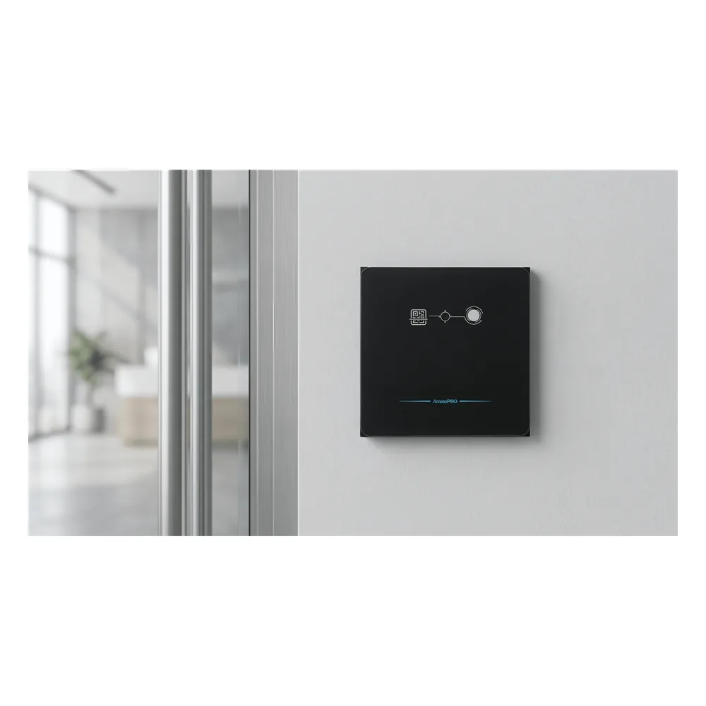 Lector de Control de Acceso QR / EM 125 kHz / MIFARE / Wiegand 26/34 bits / IP65 / Ultra Delgado 10 mm