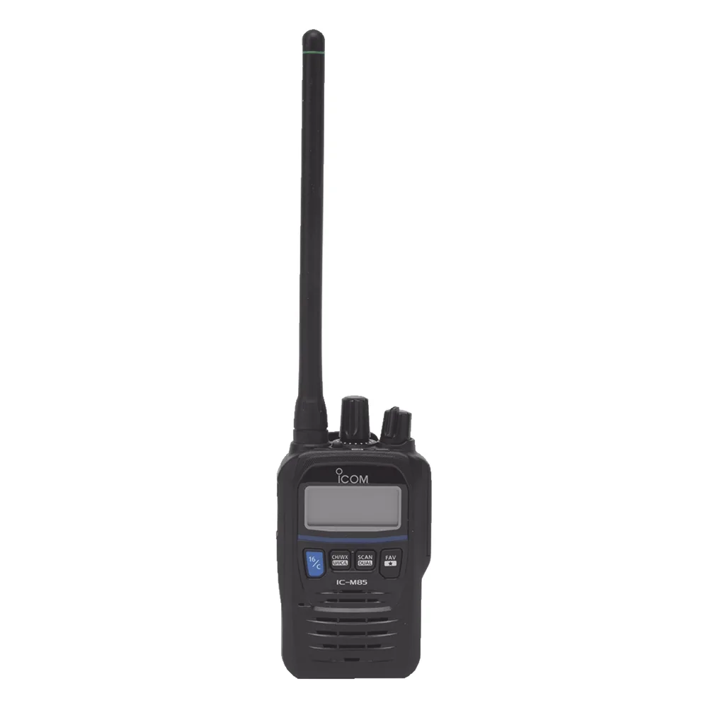 Radio VHF Portátil, Intrínsicamente Seguro, 5 W de Potencia de RF, Certificado UL, Opción de Uso en Mar y Tierra, Funciones de Emergencia, IP67 y MIL-STD-810G, 11 horas de duración de batería