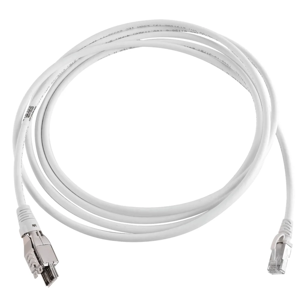 Patch Cord TERA Cat6A 1/10G Ethernet, de 4 pares y conector modular, LS0H, Color Marfil, 6m