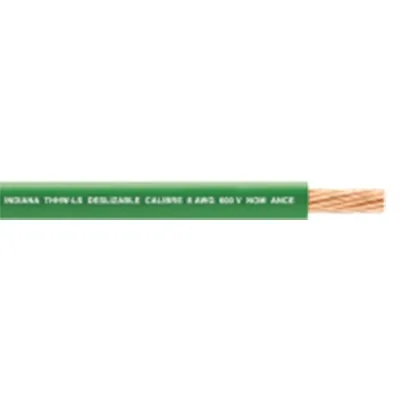 Cable THW-LS / Calibre 8 AWG / 19 Hilos / Color Verde / Bobina 100 m (328 ft)