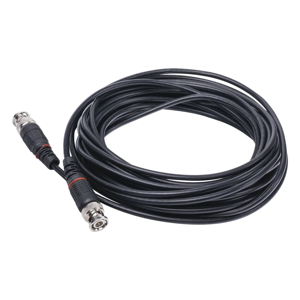 Cable Coaxial Armado con Conector BNC (Video) / Longitud de 8 mts / Optimizado para Cámaras 4K / Uso en Interior