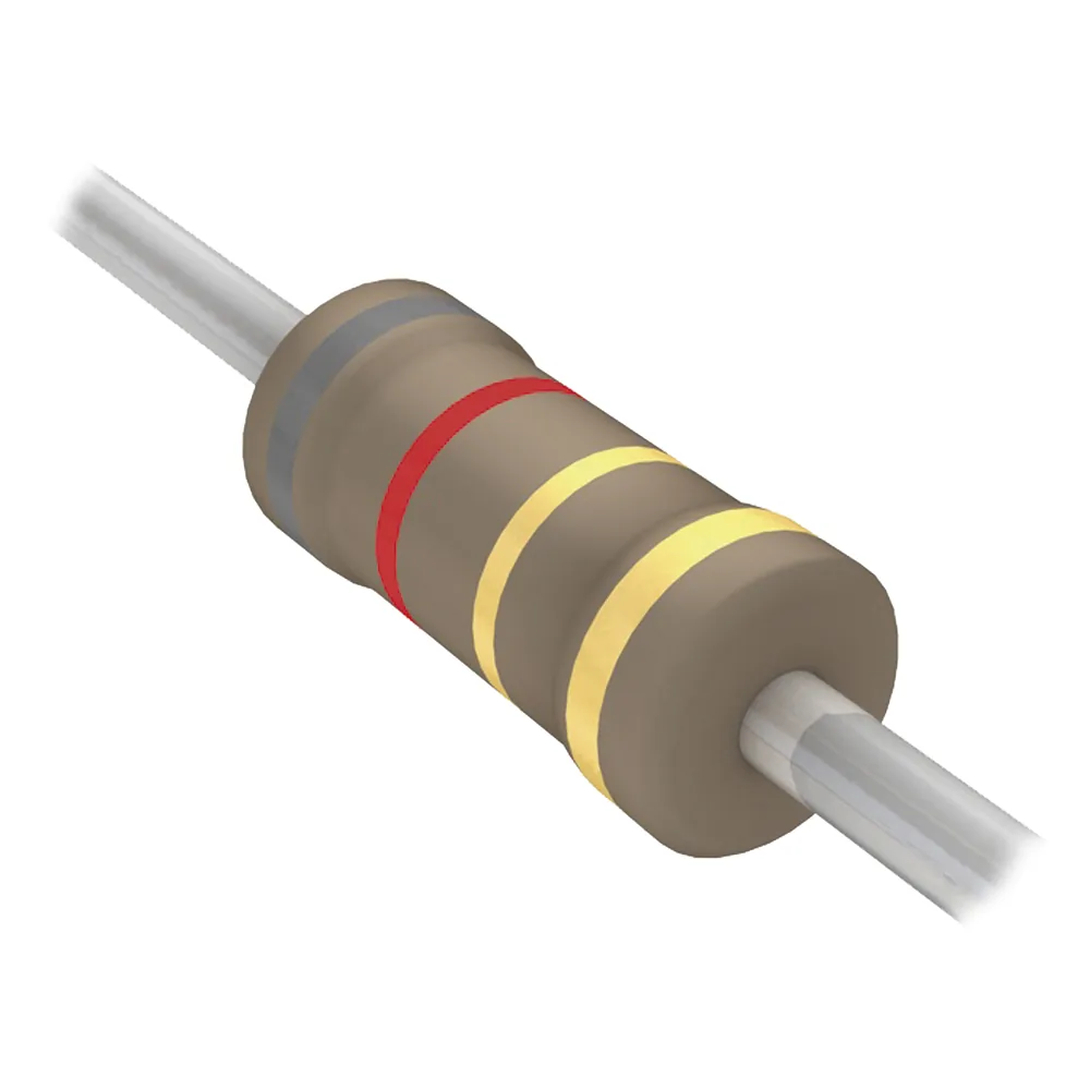 Resistencia Axial de Película de Carbón de 8.2 Ohm, 1/4 Watt, 5%