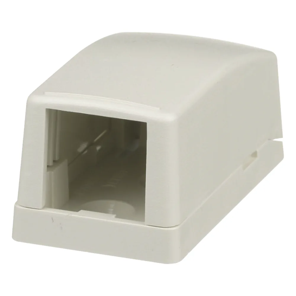 Caja de Montaje en Superficie, Para 1 Módulo Mini-Com, Color Blanco Mate