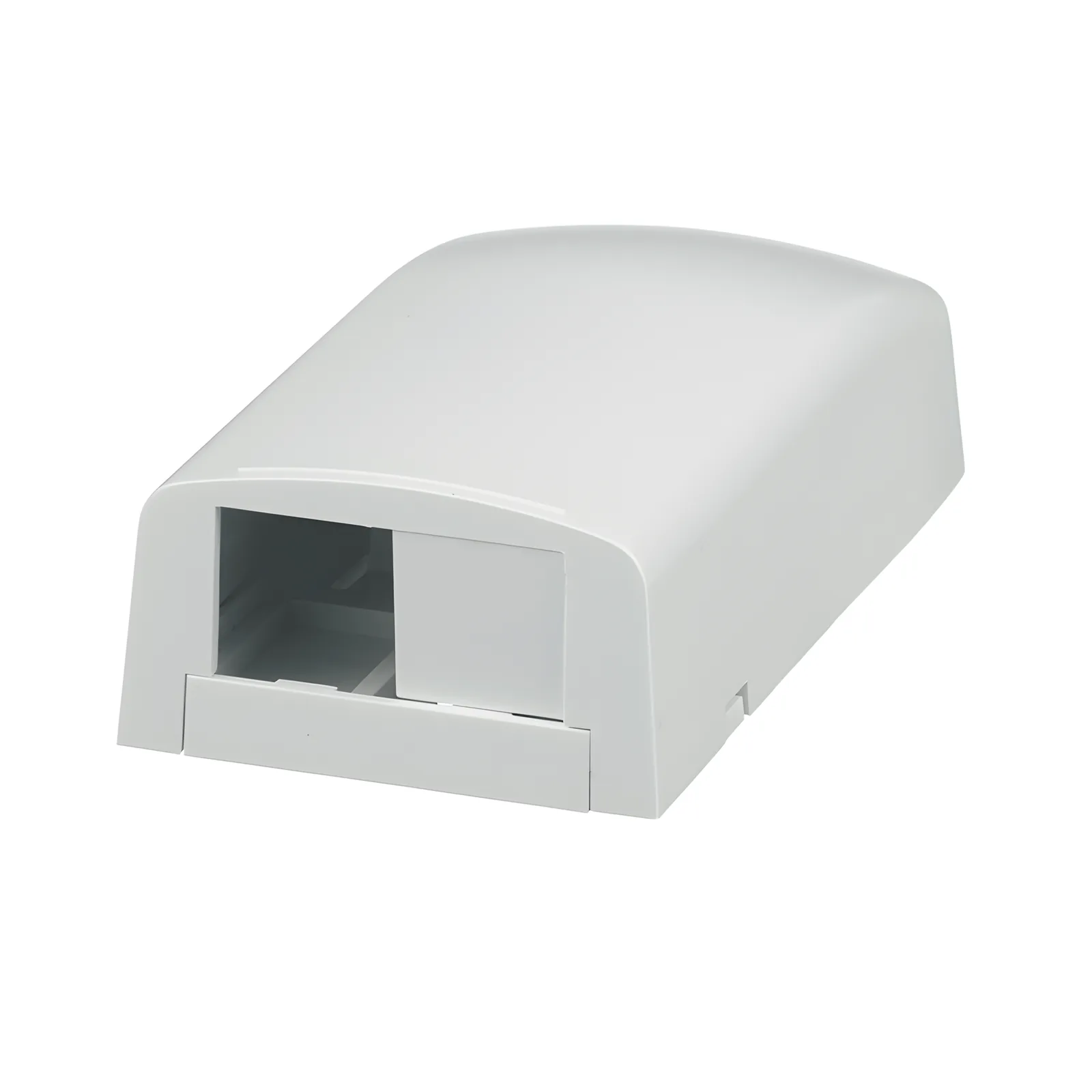 Caja de Montaje en Superficie, Para 2 Módulos Mini-Com, Color Blanco