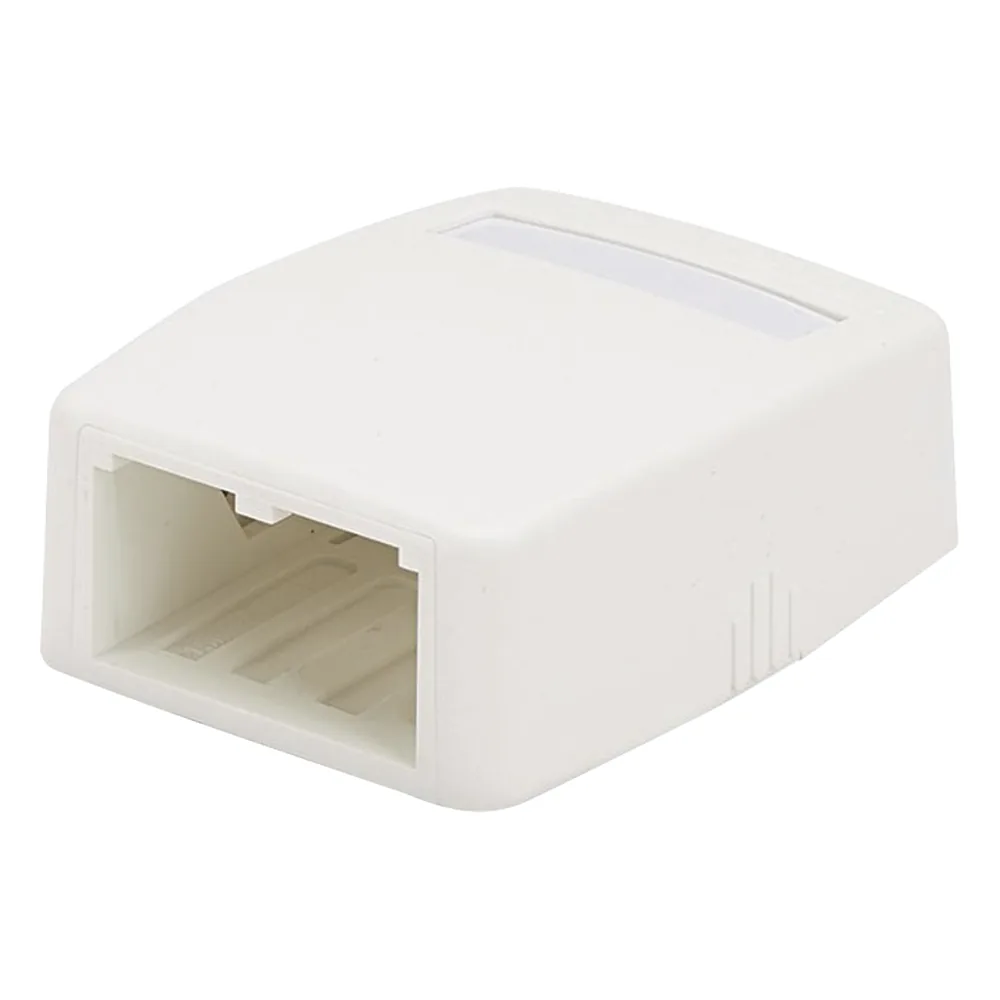 Caja de Montaje en Superficie, Para 2 Módulos Mini-Com, Color Blanco Mate