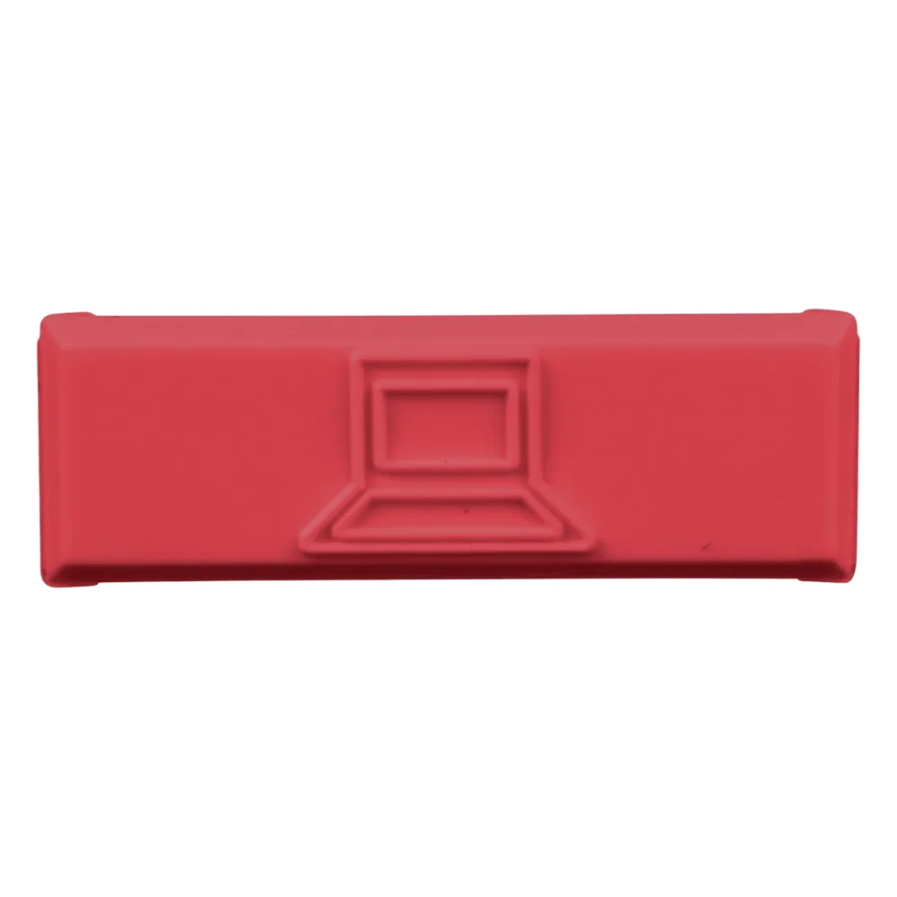 Paquete de 100 Iconos de Datos de Instalación a Presión, Para Jacks Mini-Com de Panduit, De Plástico, Color Rojo