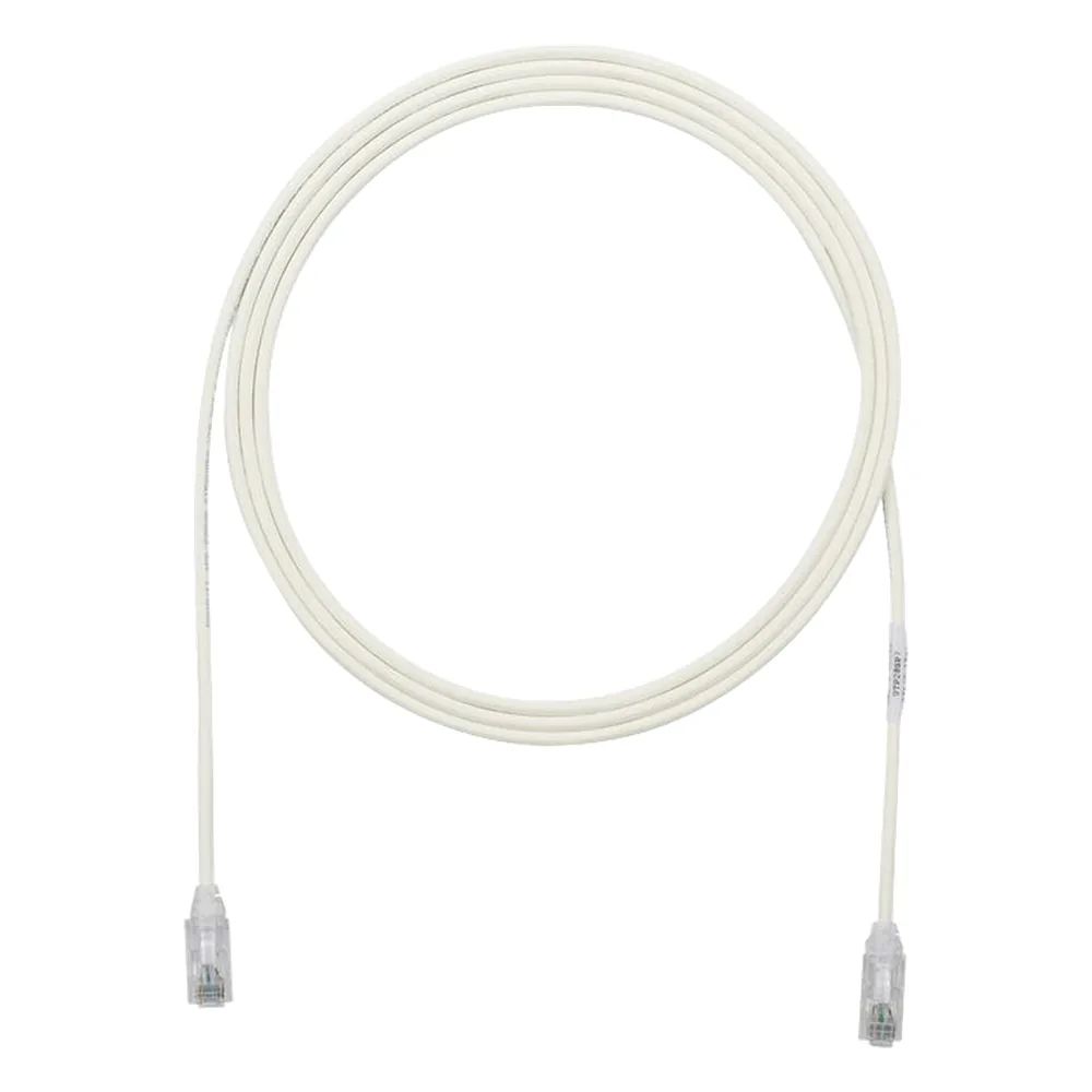 Cable de Parcheo TX6, UTP Cat6, Diámetro Reducido (28AWG), Color Blanco Mate, 5.18 Metros (17 Pies)
