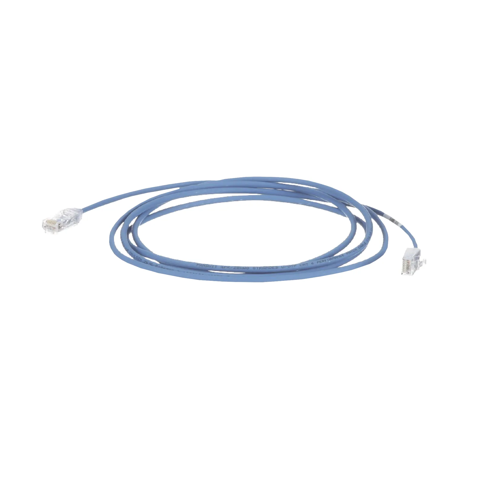 Cable de Parcheo TX6, UTP Cat6, Diámetro Reducido (28AWG), Color Azul, 7.92 Metros (26 Pies)