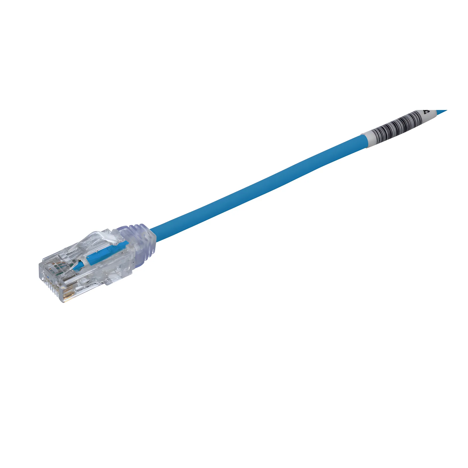 Cable de Parcheo TX6, UTP Cat6, Diámetro Reducido (28AWG), Color Azul, 12.19 Metros (40 Pies)