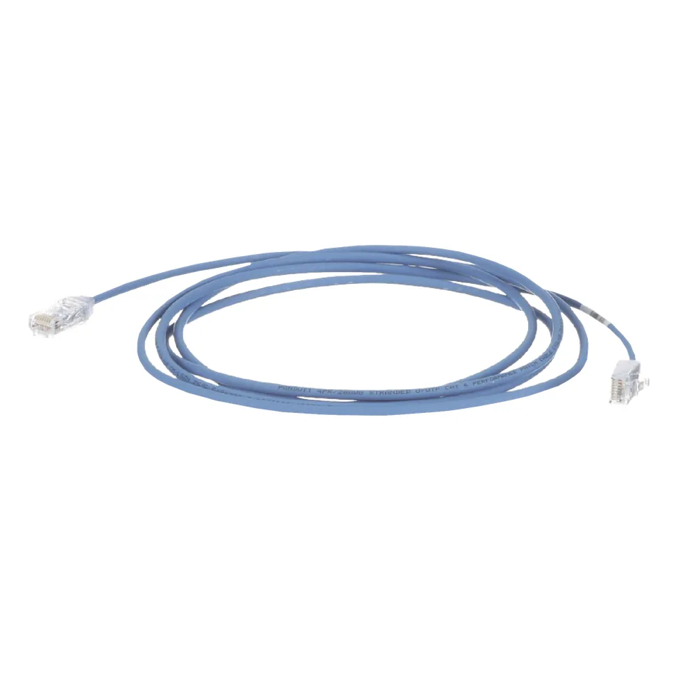 Cable de Parcheo TX6, UTP Cat6, Diámetro Reducido (28AWG), Color Azul, 19.81 Metros (65 Pies)