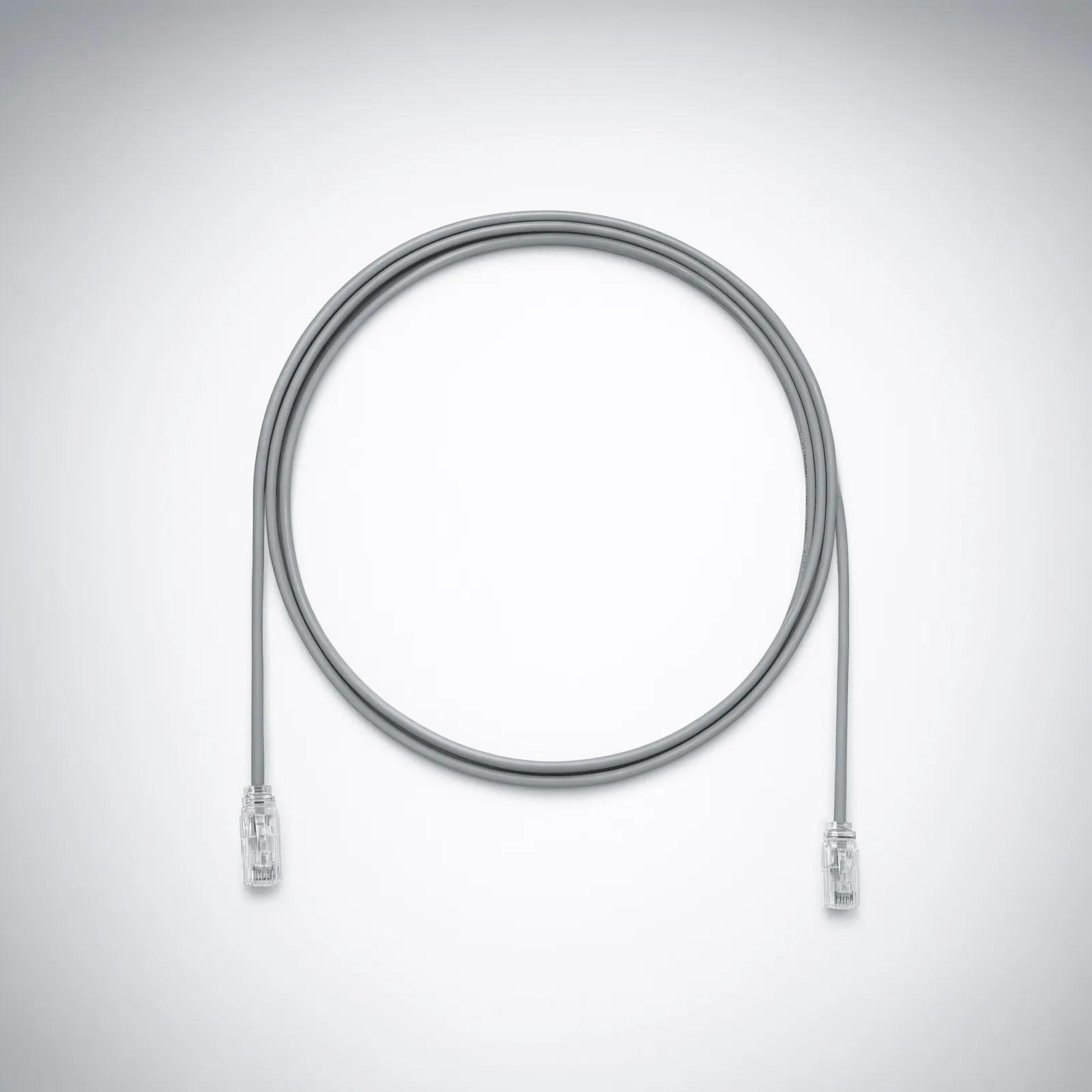 Cable de Parcheo UTP Cat6A, CM/LSZH, Diámetro Reducido (28AWG), Color Gris, 3.05 Metros (10 Pies)