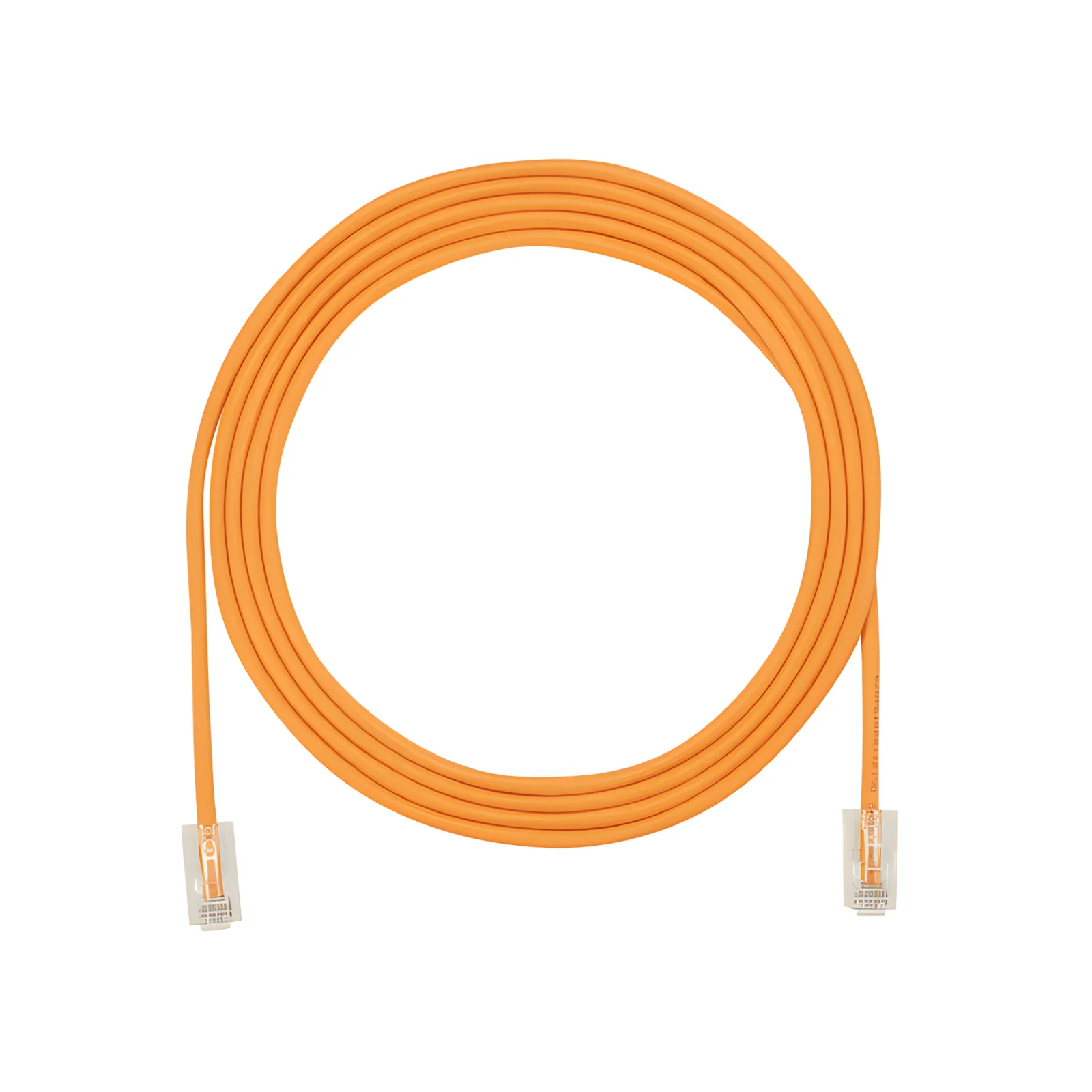 Cable de Parcheo UTP Cat6A, CM/LSZH, Diámetro Reducido (28AWG), Color Naranja, 3.05 Metros (10 Pies)