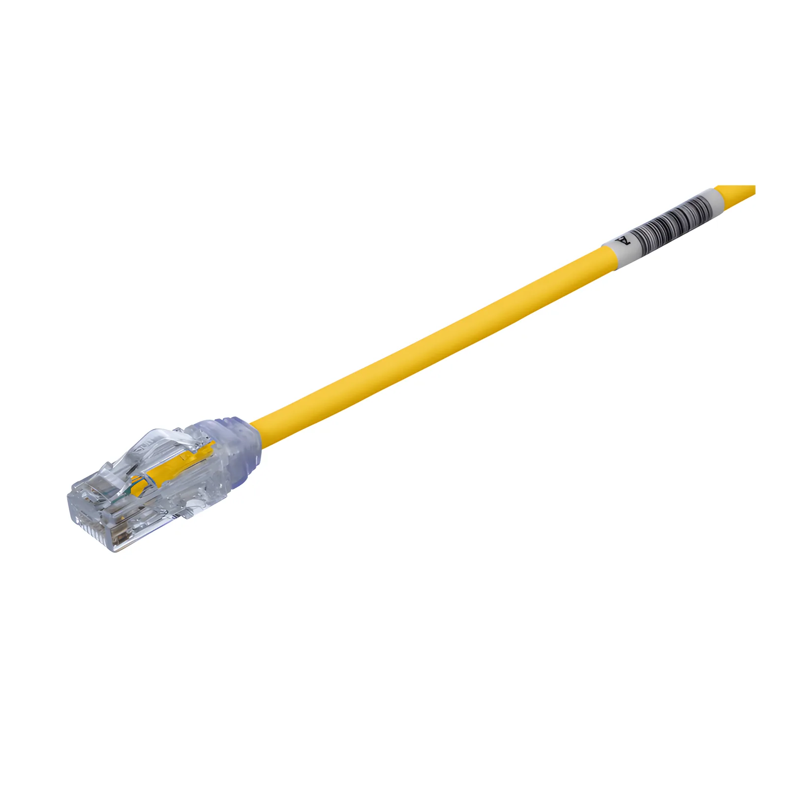 Cable de Parcheo UTP Cat6A, CM/LSZH, Diámetro Reducido (28AWG), Color Amarillo, 3.05 Metros (10 Pies)